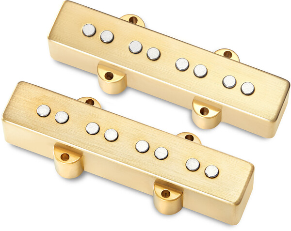Passive J/J-Style Bass Pickup Set / 4-String (brushed gold)
