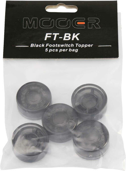 MOOER Candy Footswitch Topper Set (5 pcs black)