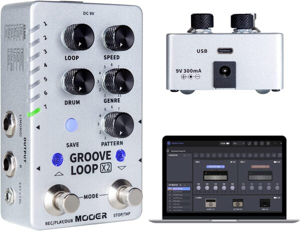 MOOER Groove Loop X2 - Stereo Looper / Drum Machine