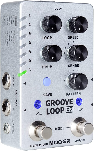 MOOER Groove Loop X2 - Stereo Looper / Drum Machine