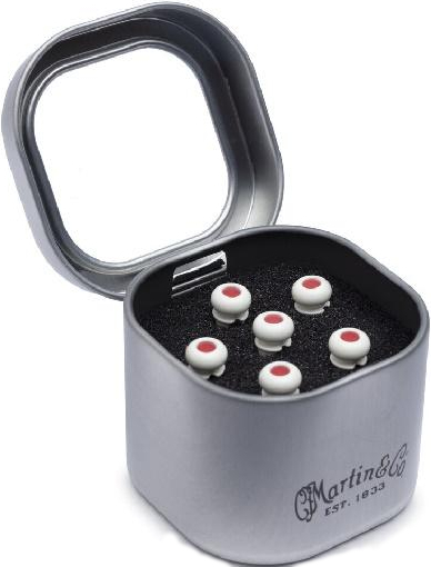 Martin Luxe Liquid Metal Bridge Pins Set (red dot bone)