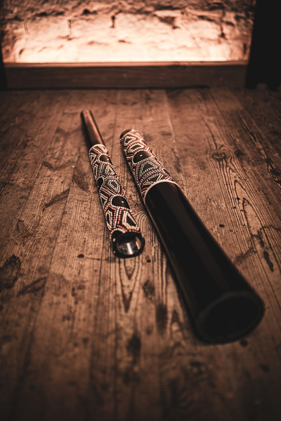 Meinl DDPROFPE Sliced Pro Didgeridoo (tuned in E, dot-painted)