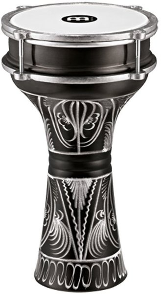 HE-122 Aluminum Darbuka (hand-engraved - black)