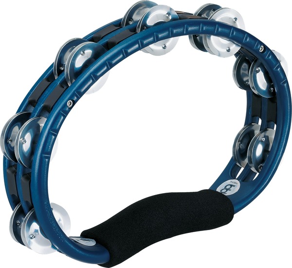 TMT1A-B Hand Held ABS Tambourine (aluminum jingles - blue)
