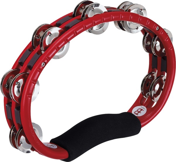 TMT1R Hand Held ABS Tambourine (steel jingles - red)