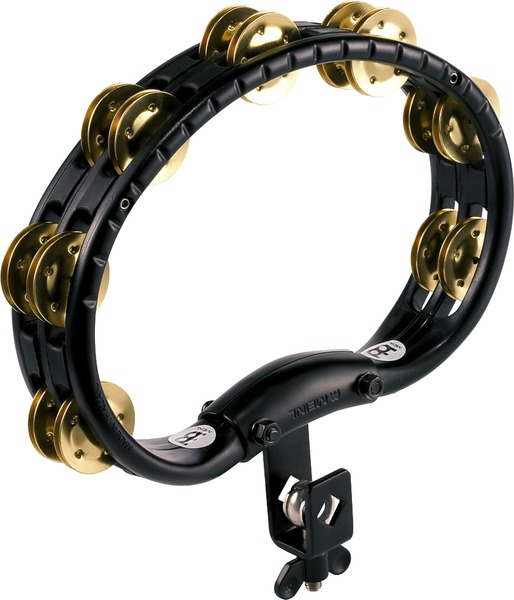 Meinl TMT2B Mountable ABS Tambourine Headliner (stainless steel jingles - black)