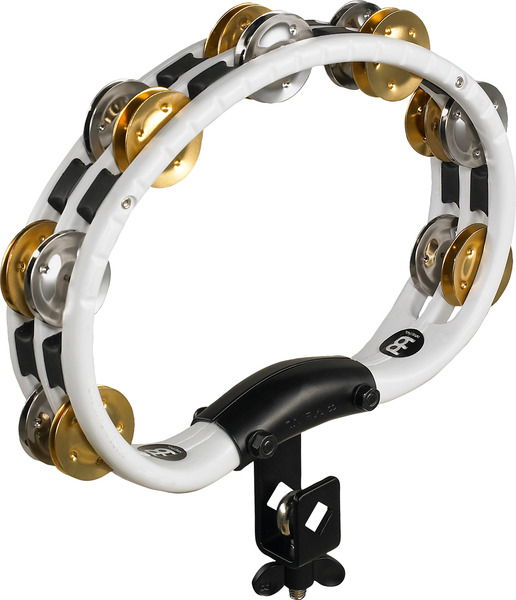 TMT2M-WH Mountable ABS Tambourine (mixed jingles - white)