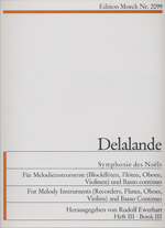 Moeck Symphonie des Noels Vol 3 Delalande Michel Richard