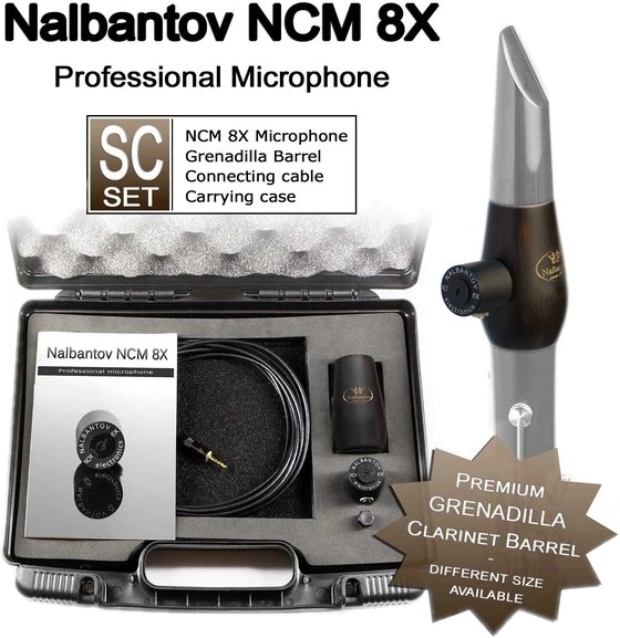Nalbantov Electronics NCM 8X SC Set Clarinet Microphone (incl. XLR cable)