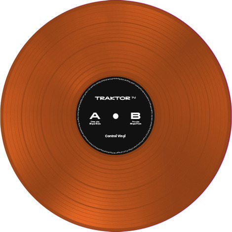 Traktor Control Vinyl (Orange transparent)