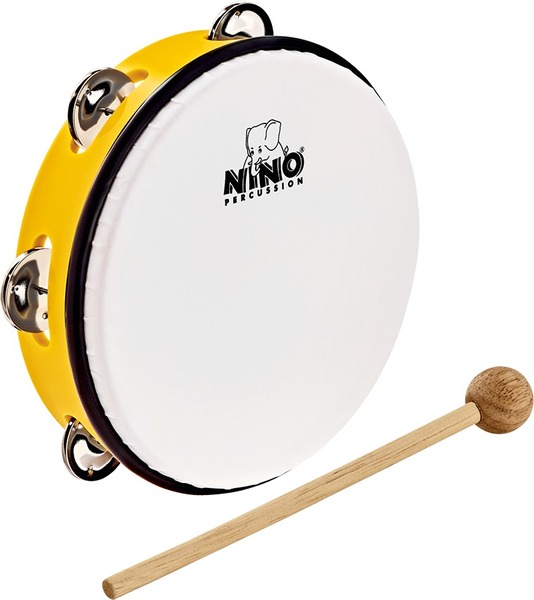 Nino ABS Tambourines 8' (yellow)