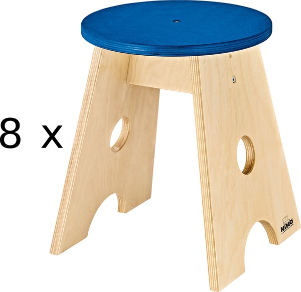 Nino Classroom Cajon Stools (8 pieces)