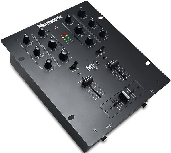 Numark M101 USB Two-channel all-purpose mixer with USB (Black)