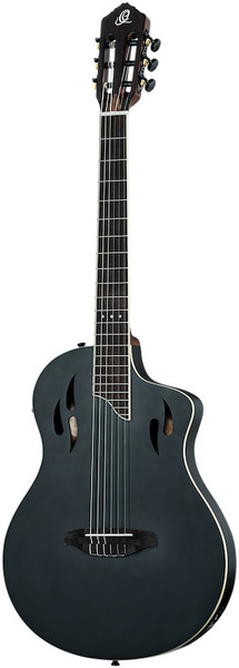 TourPlayer Deluxe Nylon Guitar - Spruce Black (spruce black)