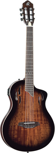 TourPlayer Deluxe Nylon Guitar (acacia burst top)