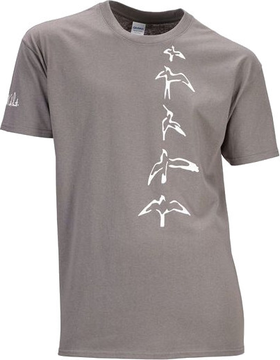 Birds T-shirt XXL (charcoal)
