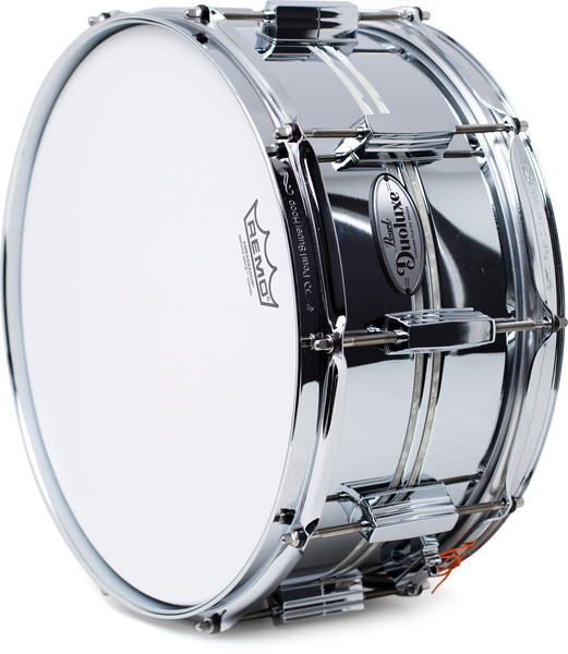 Pearl DUX1465BR/405 DuoLuxe Inlaid Chrome/Brass Snare (14'x 6.5')