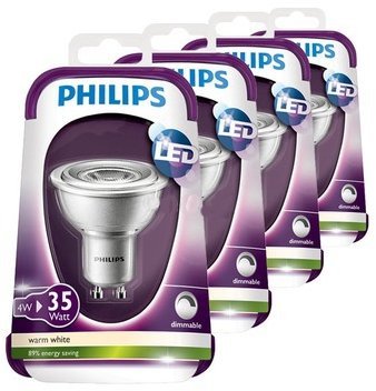 Philips LED Reflektor 36° 4.2W (35W) 4er-Sparpaket