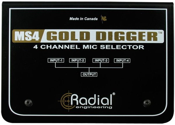 Radial Gold Digger 4-Channel Mic Selector
