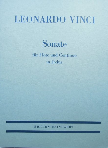 Reinhardt Ernst München Sonate Vinci Leonardo