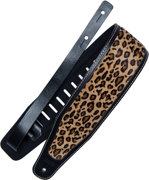 Beavertail Special Guitar / Bass Strap #1577 (leopard / black)