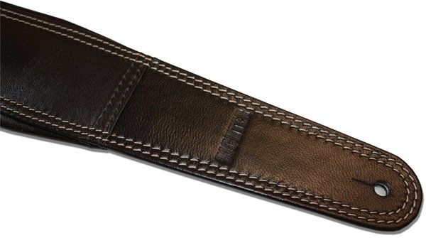 Richter Brown / Weisse Naht Guitar / Bass Strap 1010