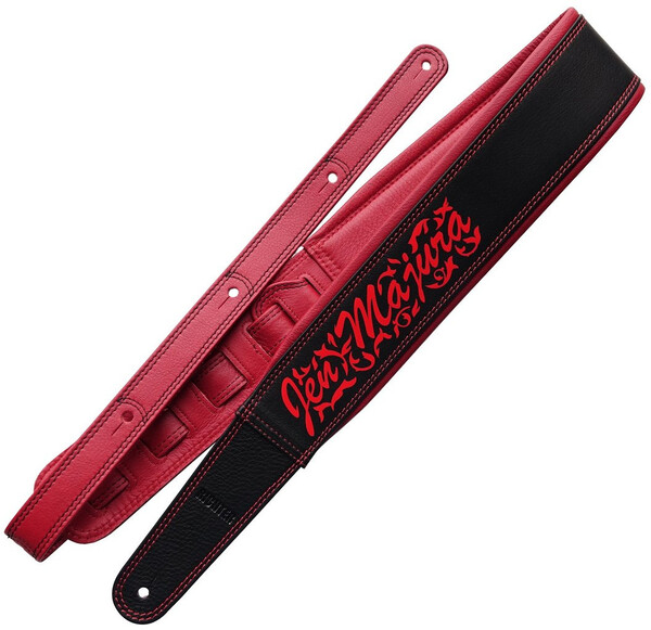 Jen Majura Signature Guitar / Bass Strap #1742 (black / red)
