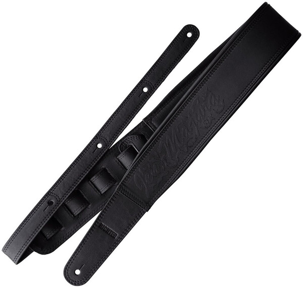 Richter Jen Majura Signature Guitar / Bass Strap #1743 (black / black)