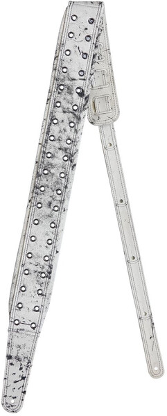 Richter Jon Bakker Signature Guitar / Bass Strap #1331JB (vintage-white / black stitches)