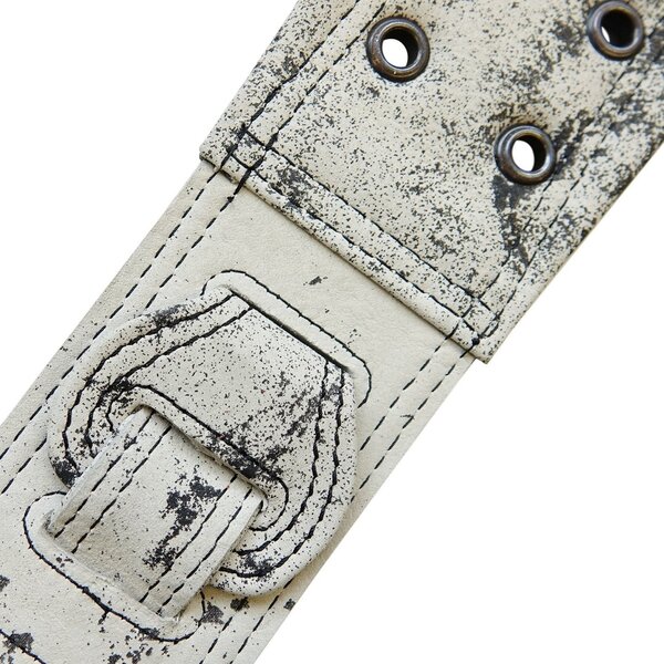 Richter Jon Bakker Signature Guitar / Bass Strap #1331JB (vintage-white / black stitches)