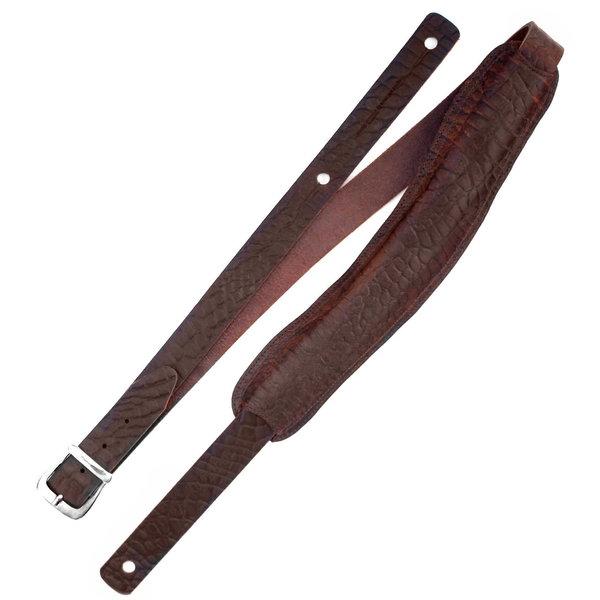 Richter Slim Deluxe Guitar / Bass Strap 1032 (cayman brown)