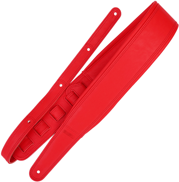 Springbreak I Leatherette Guitar Strap #1636 (red)