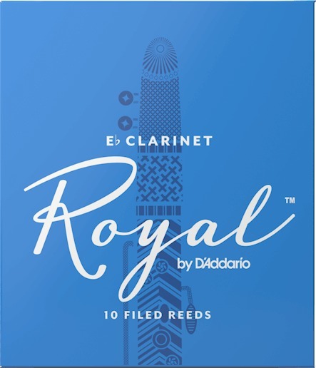 Rico Royal Eb Clarinet #2.5 / Filed (strength 2.5, 10 pack)