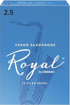 Rico Royal Tenor-Sax #2.5 / Filed (strength 2.5, 10 pack)