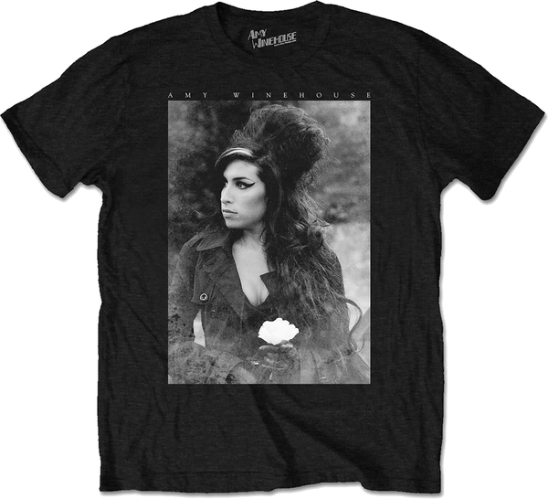 Amy Winehouse Unisex T-Shirt Flower Portrait (size XL)