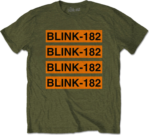 Blink-182 Unisex T-Shirt Log Repeat (size M)