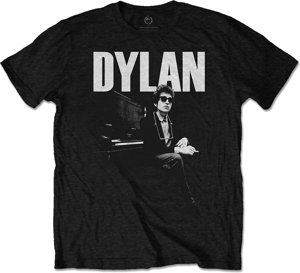 Bob Dylan Unisex T-Shirt At Piano (size XXL)