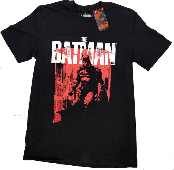 DC Comics Unisex T-Shirt: The Batman / Red Figure (size L)