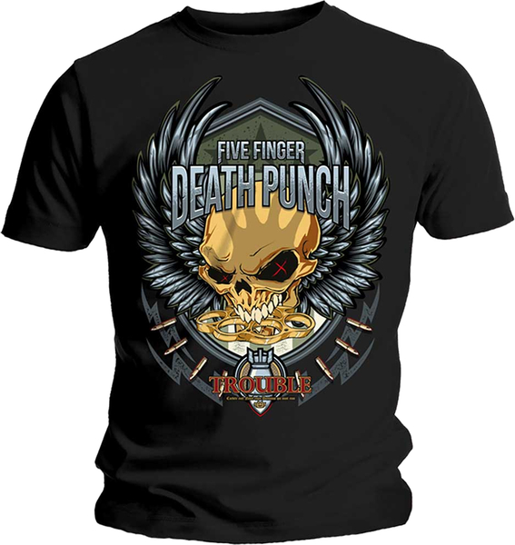 Five Finger Death Punch Unisex T-Shirt Trouble (size M)