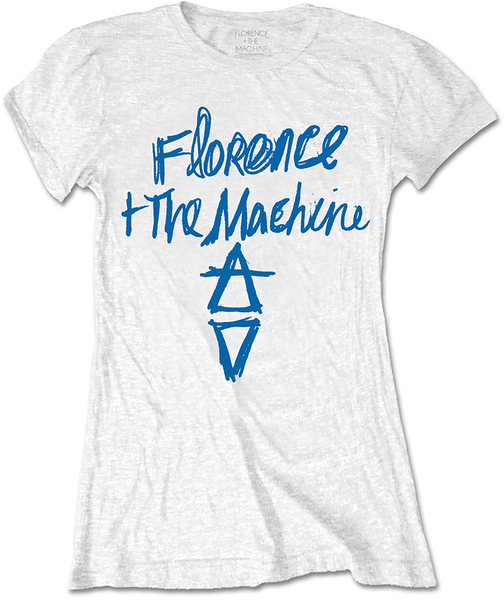 Florence & The Machine Ladies T-Shirt: Hand Drawn (size L)