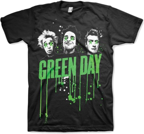 Green Day Unisex T-Shirt Drips (size L)