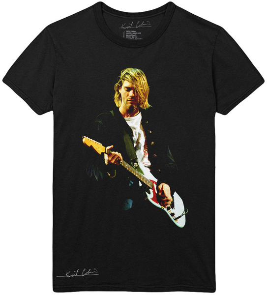 Kurt Cobain Unisex T-Shirt: Guitar Photo Colour (size XXL)