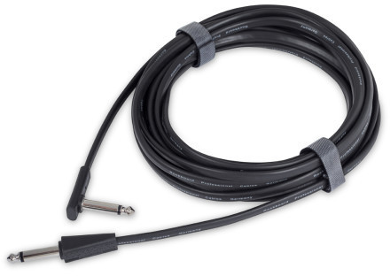 RockBoard Flat Instrument Cable, 600 cm, straight/angled (black)