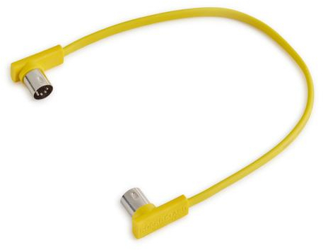 RockBoard Flat MIDI Cable 11 13/16 in (30cm / yellow)