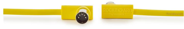 RockBoard Flat MIDI Cable 11 13/16 in (30cm / yellow)