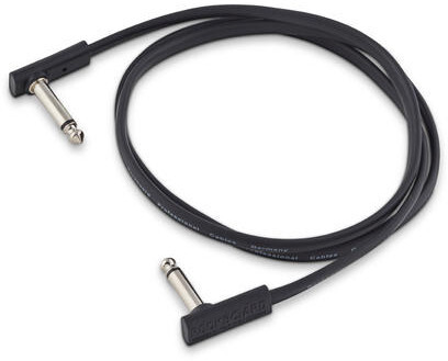 Flat Patch Cable (black, 1m)