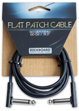 RockBoard Flat Patch Cable (black, 1m)
