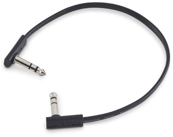 Flat TRS Cable  - 30 cm (black)
