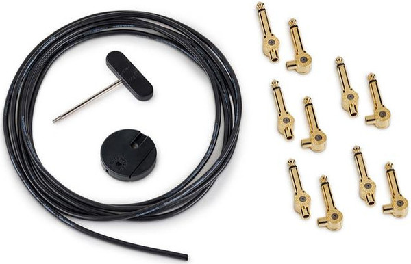 PatchWorks Solderless Patch Cable Set GD (3m + 10 plugs - gold)