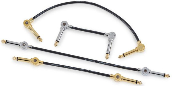 RockBoard PatchWorks Solderless Patch Cable Set GD (3m + 10 plugs - gold)
